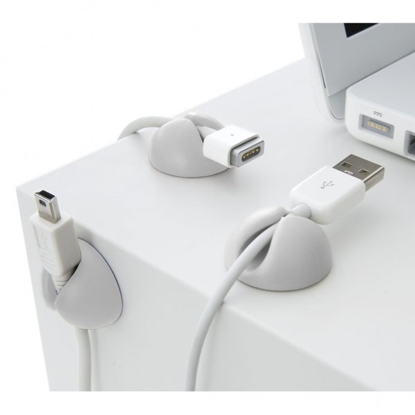 CableDrop Sladdhållare 6-Pack Svart