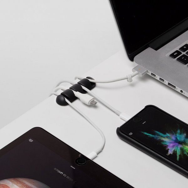 CableDrop Multi Självhäftande hållare sladdar 2 pack Flerfärgad