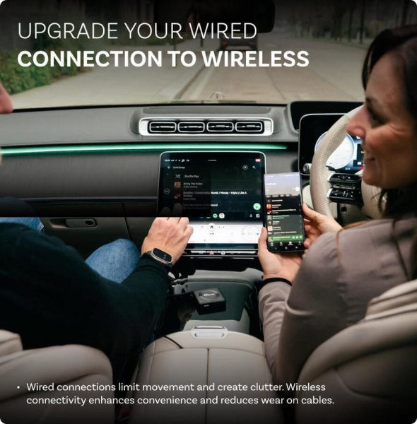 Car TV Mate Max Trådlös CarPlay/Android Auto Adapter med HDMI