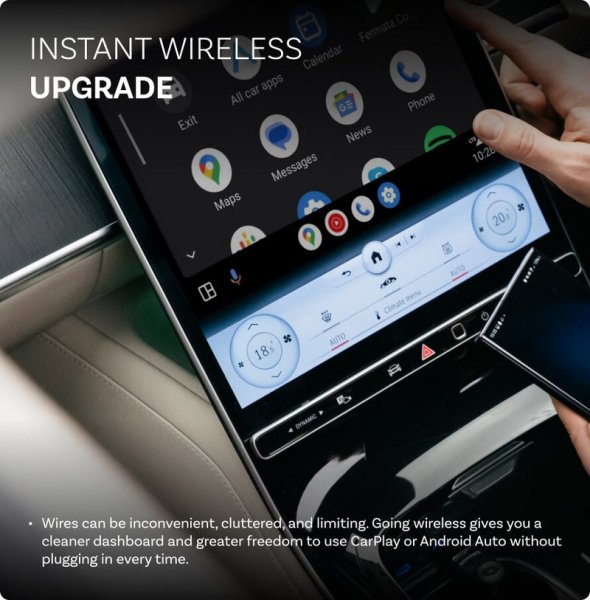 Mini Trådlös Apple CarPlay/Android Auto Adapter