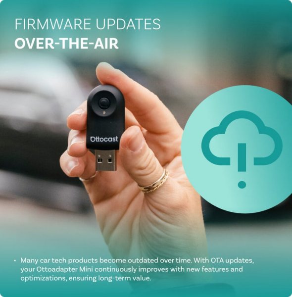 Mini Trådlös Apple CarPlay/Android Auto Adapter