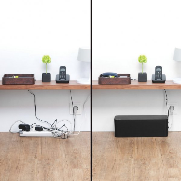 Cablebox Sladdgömma Svart