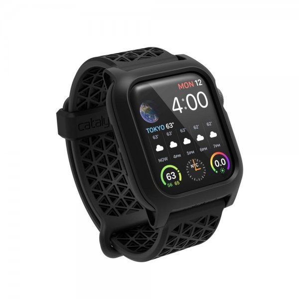 Apple Watch 40/41mm Skal och Armband Impact Protection Case Svart