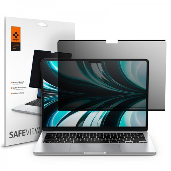 MacBook Air 13 M2/M3/M4 Skärmskydd Safe View