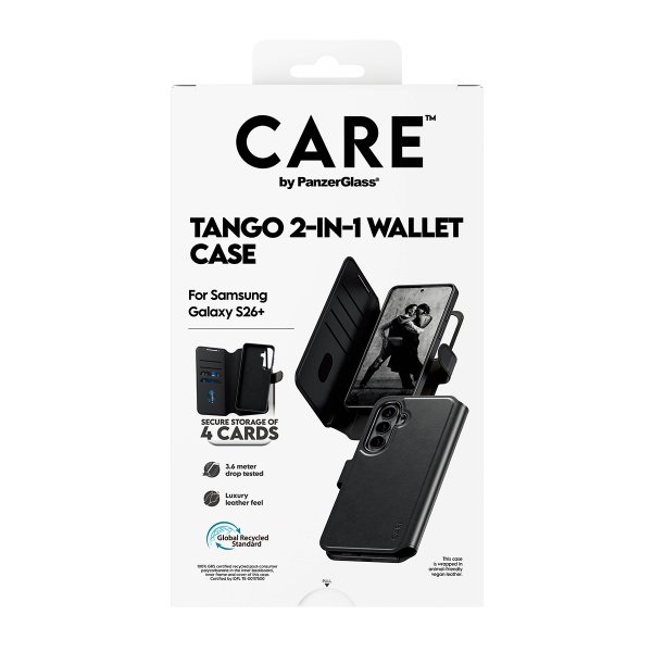 Samsung Galaxy S26 Plus Fodral Tango Two-in-One Wallet MagSafe Svart