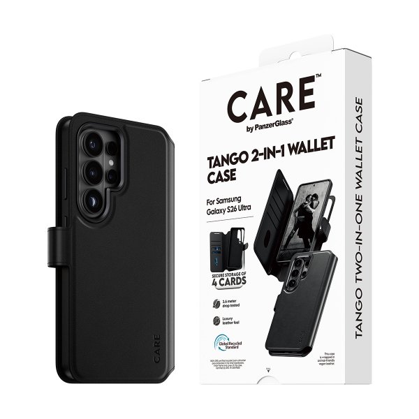 Samsung Galaxy S26 Ultra Fodral Tango Two-in-One Wallet MagSafe Svart
