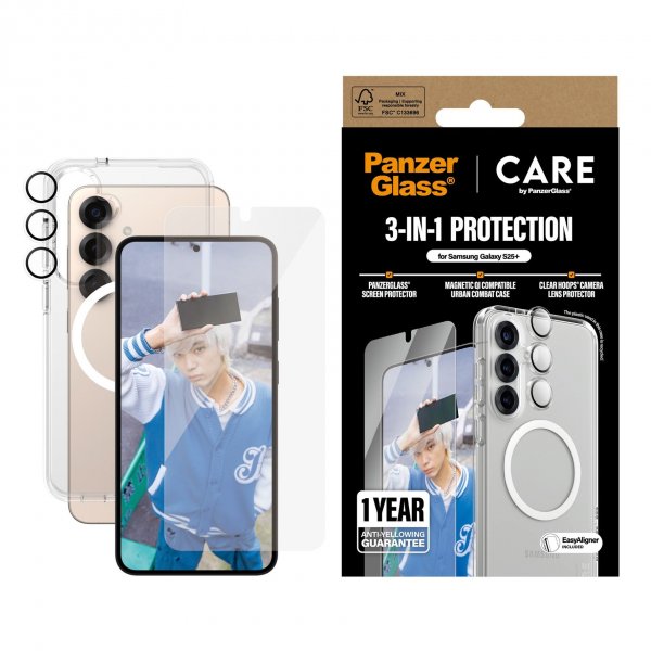 Samsung Galaxy S25 Plus 3-in-1 Protection Bundle