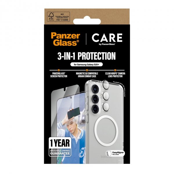 Samsung Galaxy S25 Plus 3-in-1 Protection Bundle