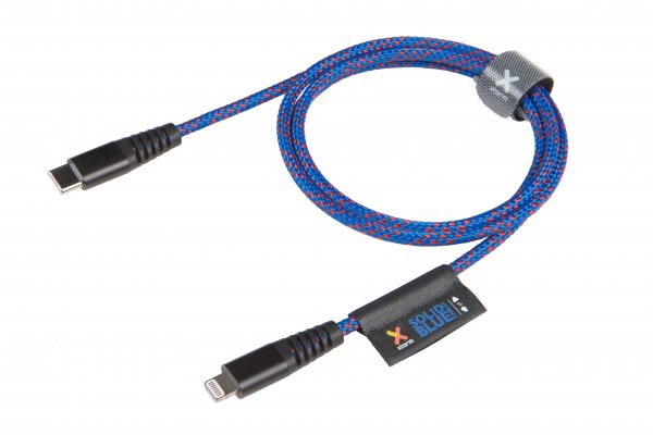 Solid Blue Longlife Kabel 1M USB-C till Lightning Blå