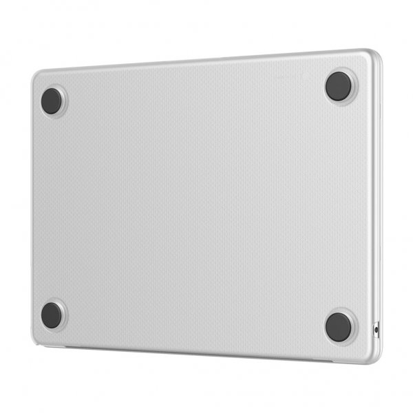 MacBook Air 13 M2 (A2681) Skal Recycled Plastic Snap On Case Frosted Vit