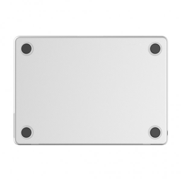 MacBook Air 13 M2 (A2681) Skal Recycled Plastic Snap On Case Frosted Vit