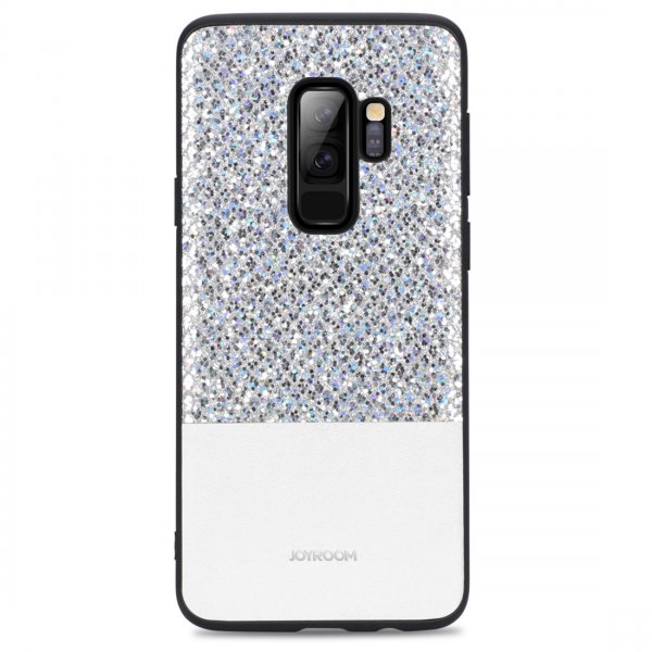 Dazzling Series Skal till Samsung Galaxy S9 Plus TPU Hårdplast Glitter Vit