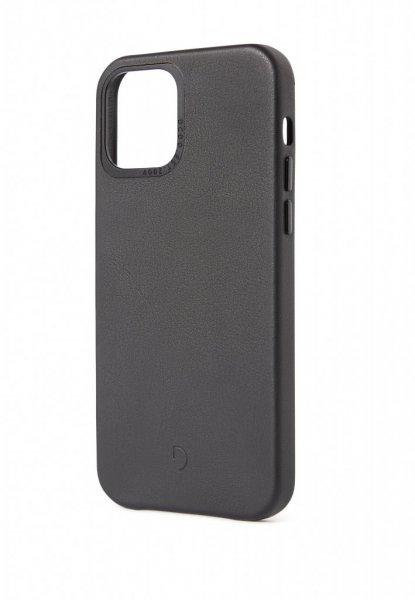 iPhone 12 Pro Max Leather Backcover Svart