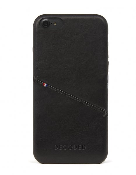 iPhone 7/8/SE Leather Back Cover Svart