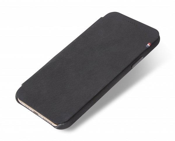 iPhone X/Xs Fodral Slim Leather Wallet Case Svart