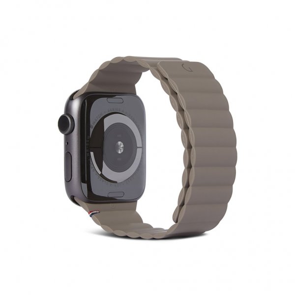 Apple Watch 42/44/45mm/Apple Watch Ultra Armband Silicone Magnetic Traction Strap Lite Dark Taupe