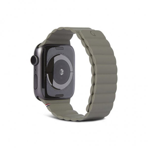 Apple Watch 42/44/45mm/Apple Watch Ultra Armband Silicone Magnetic Traction Strap Lite Olive