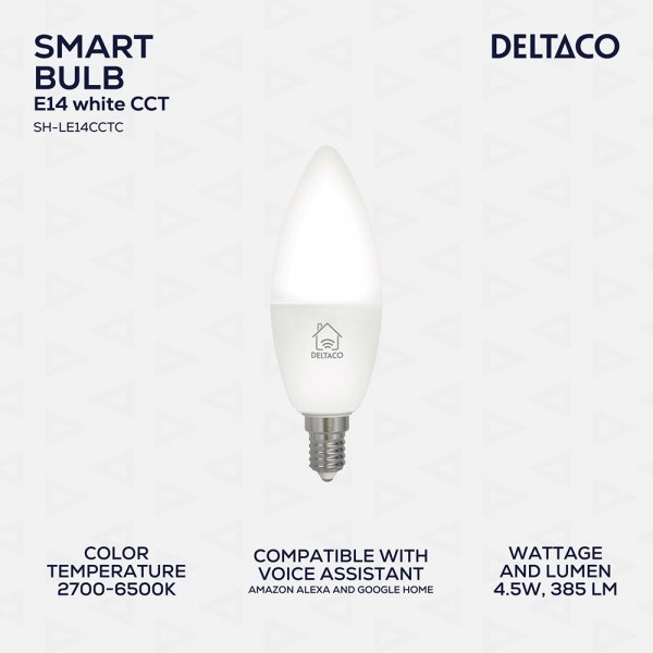 Dimbar LED-lampa E14 WiFi 4.5W