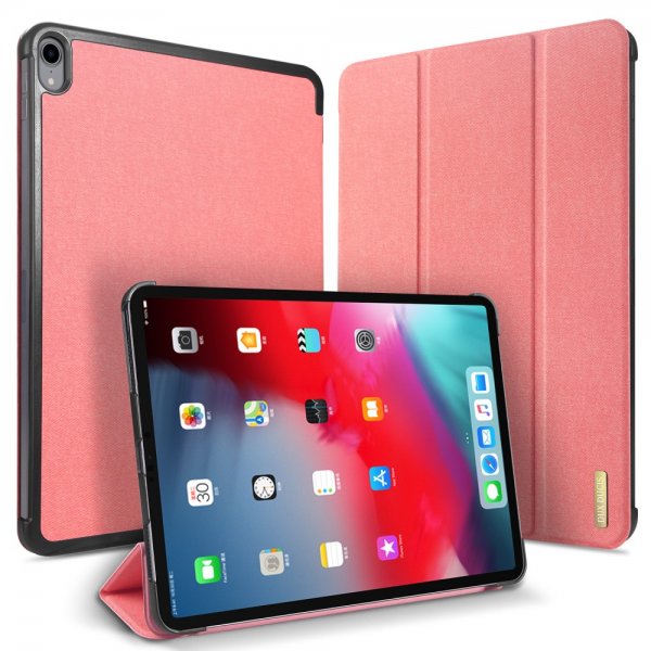 Domo Series Fodral till iPad Pro iPad Pro 11 2018 Tyg TPU Tri-fold Rosa