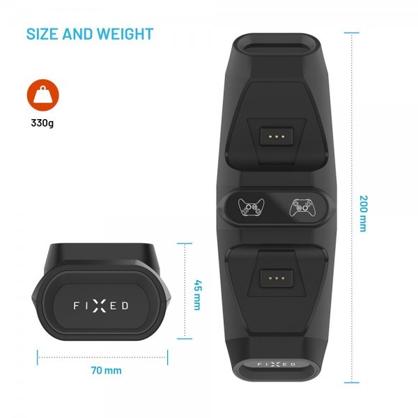 Dubbel Laddningsdocka till Xbox Series S, X och One Kontroller Svart