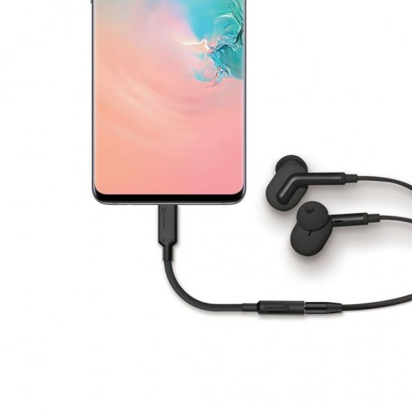 Elements PRO 10cm USB-C to 3.5mm Audio Adapter Black
