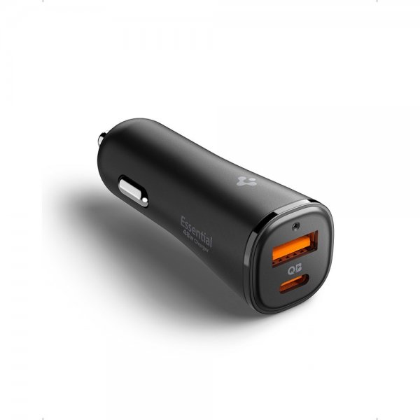 Essential Billaddare 48W 1xUSB-C 1xUSB-A Svart
