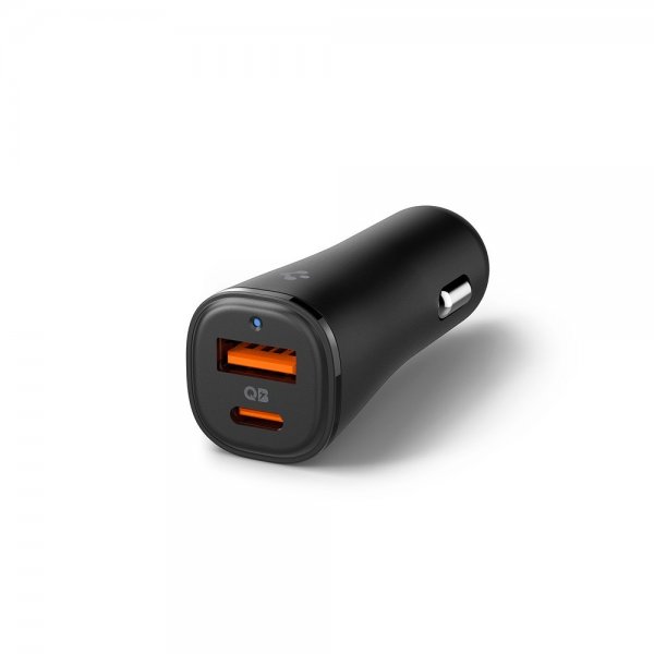 Essential Billaddare 48W 1xUSB-C 1xUSB-A Svart
