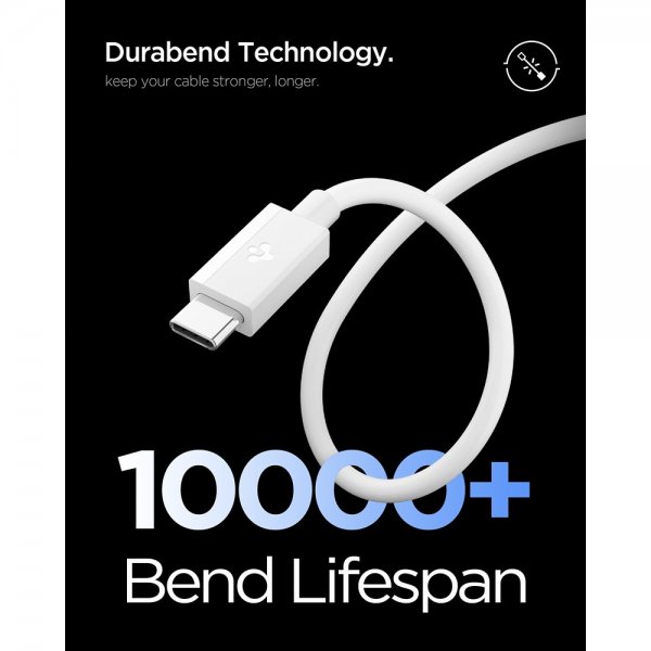 Essential Kabel USB-A till USB-C 60W 1m Vit