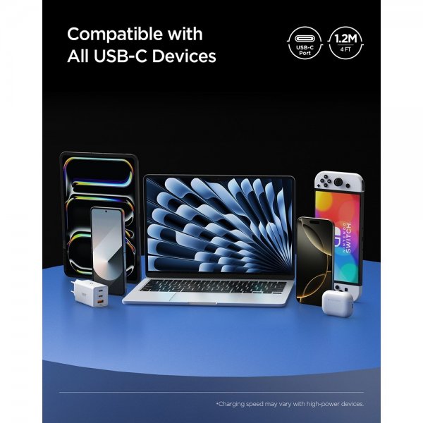 Essential Kabel USB-C till USB-C 240W 1.2m Svart