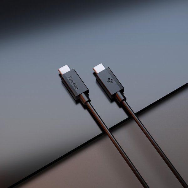 Essential Kabel USB-C till USB-C 60W 2m Svart
