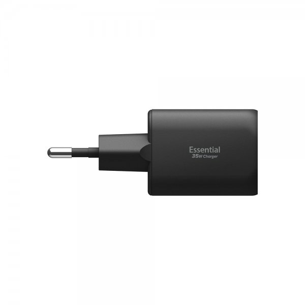 Essential Laddare 35W 1xUSB-C 1xUSB-A Svart