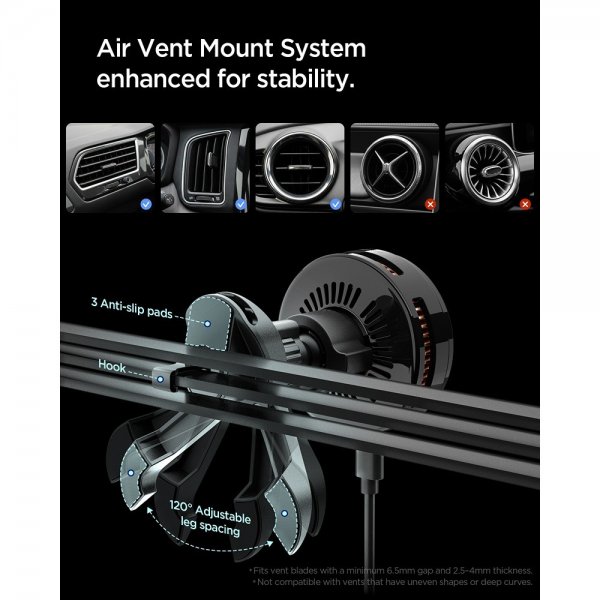 Essential MagSafe-bilhållare CryoMax Qi2.2 Peltier 25W