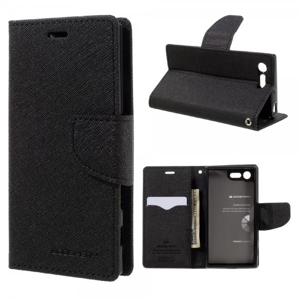Fancy Diary Plånboksfodral till Sony Xperia X Compact Svart