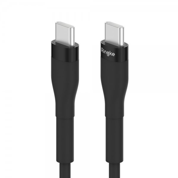 Fast Charging Pastel Cable USB-C till USB-C 1.2 m Svart
