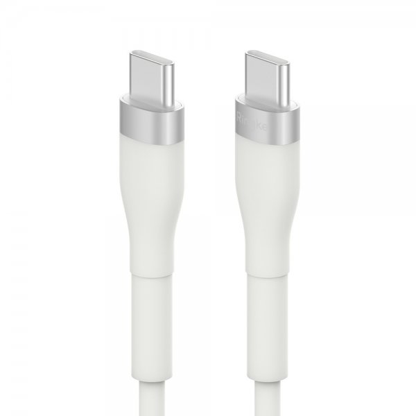 Fast Charging Pastel Cable USB-C till USB-C 2 m Vit
