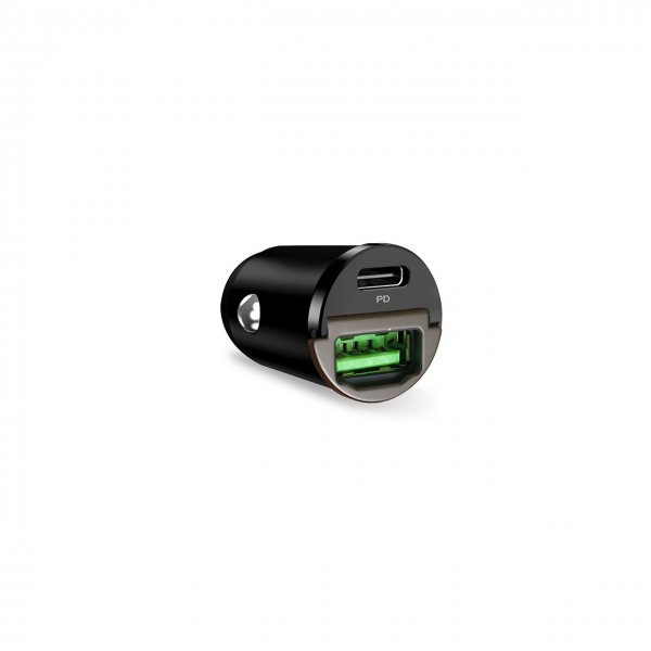 Billaddare Bullet 30W USB-C/USB-A Svart