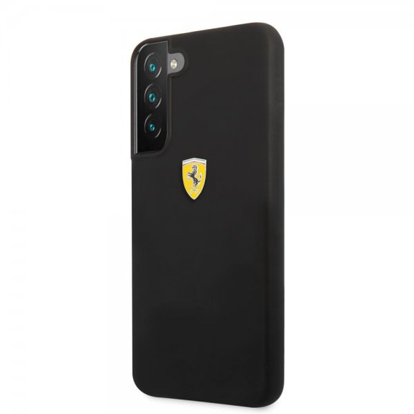 Samsung Galaxy S22 Skal Metal Logo Svart