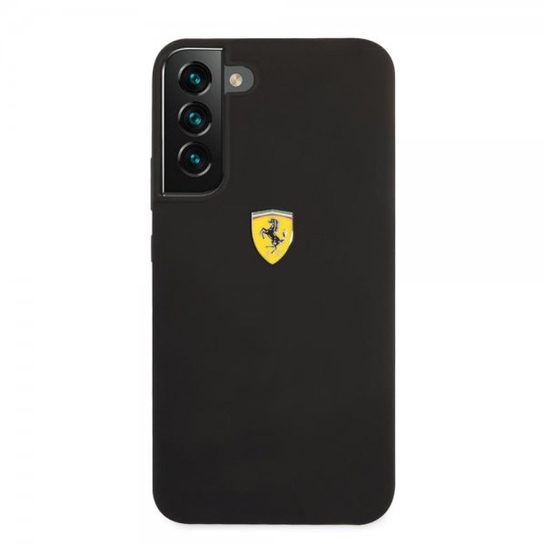 Samsung Galaxy S22 Skal Metal Logo Svart