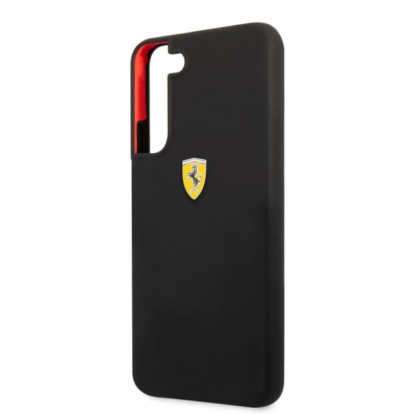 Samsung Galaxy S22 Skal Metal Logo Svart