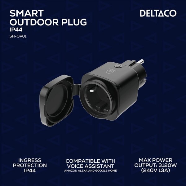 Fjärrströmbrytare för utomhusbruk WiFi IP44