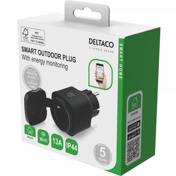 Fjärrströmbrytare för utomhusbruk WiFi IP44