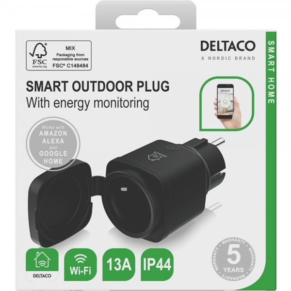 Fjärrströmbrytare för utomhusbruk WiFi IP44