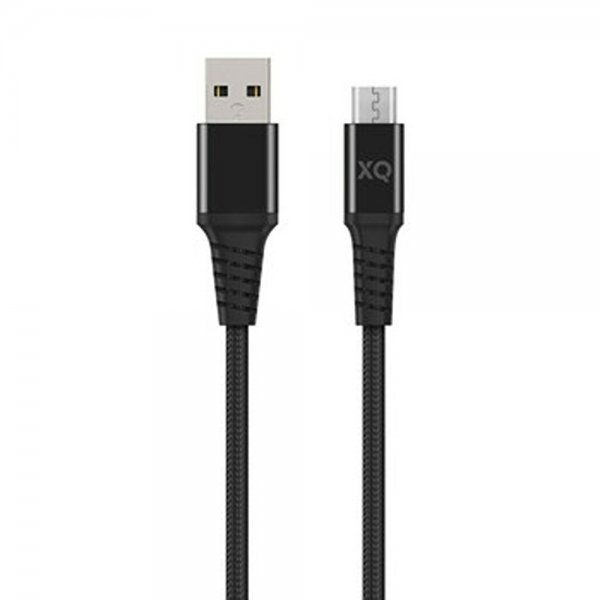 Flätad Kabel USB-A till Micro-USB 1m Svart