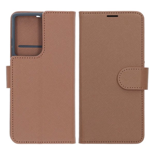 Motorola Edge 50 Fusion Fodral med Stativ Brun