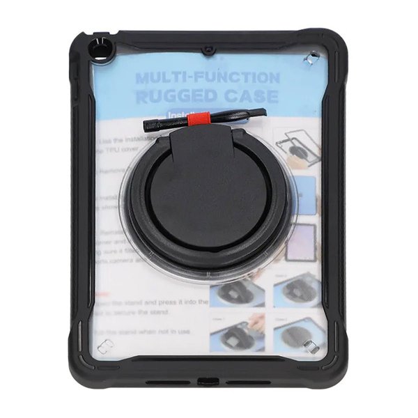 iPad 10.2 (gen 7/8/9) Skal med Stativ Svart