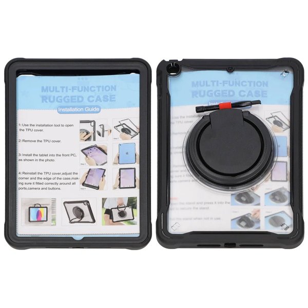 iPad 10.2 (gen 7/8/9) Skal med Stativ Svart