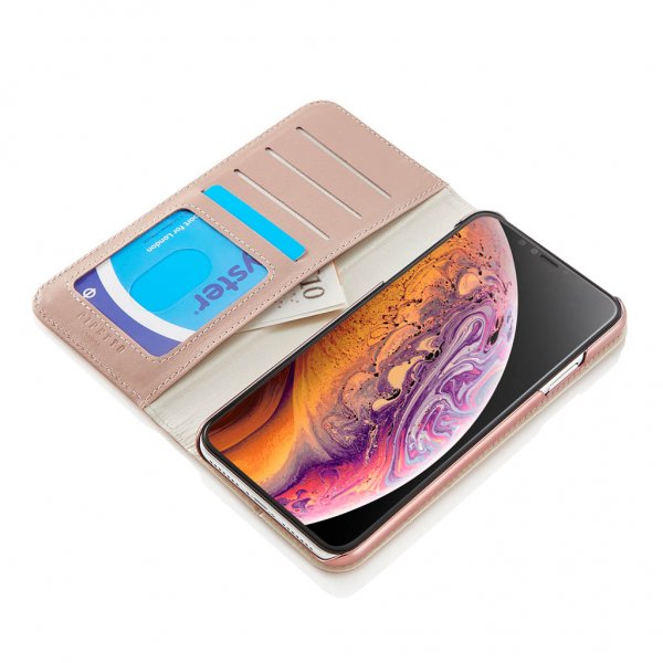 iPhone Xs Max Fodral Magnetic Folio Marinblå
