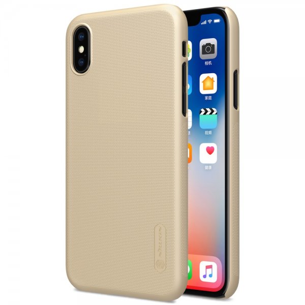 Frosted Shield till iPhone X/Xs Skal Guld