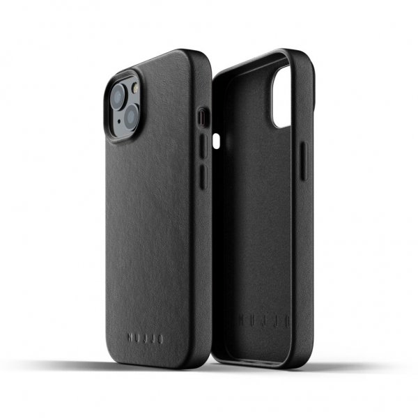 iPhone 13 Skal Full Leather Case Svart