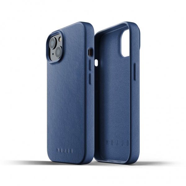 iPhone 13 Skal Full Leather Case Monaco Blue